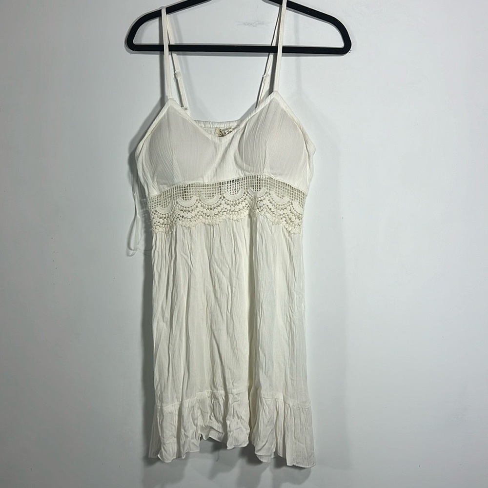 JOLIE & JOY DRESS WHITE SIZE L